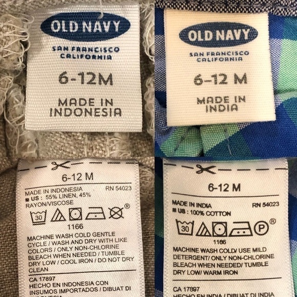 6-12M Plaid Button Down Shirt & Linen Pant - Picture 7 of 7